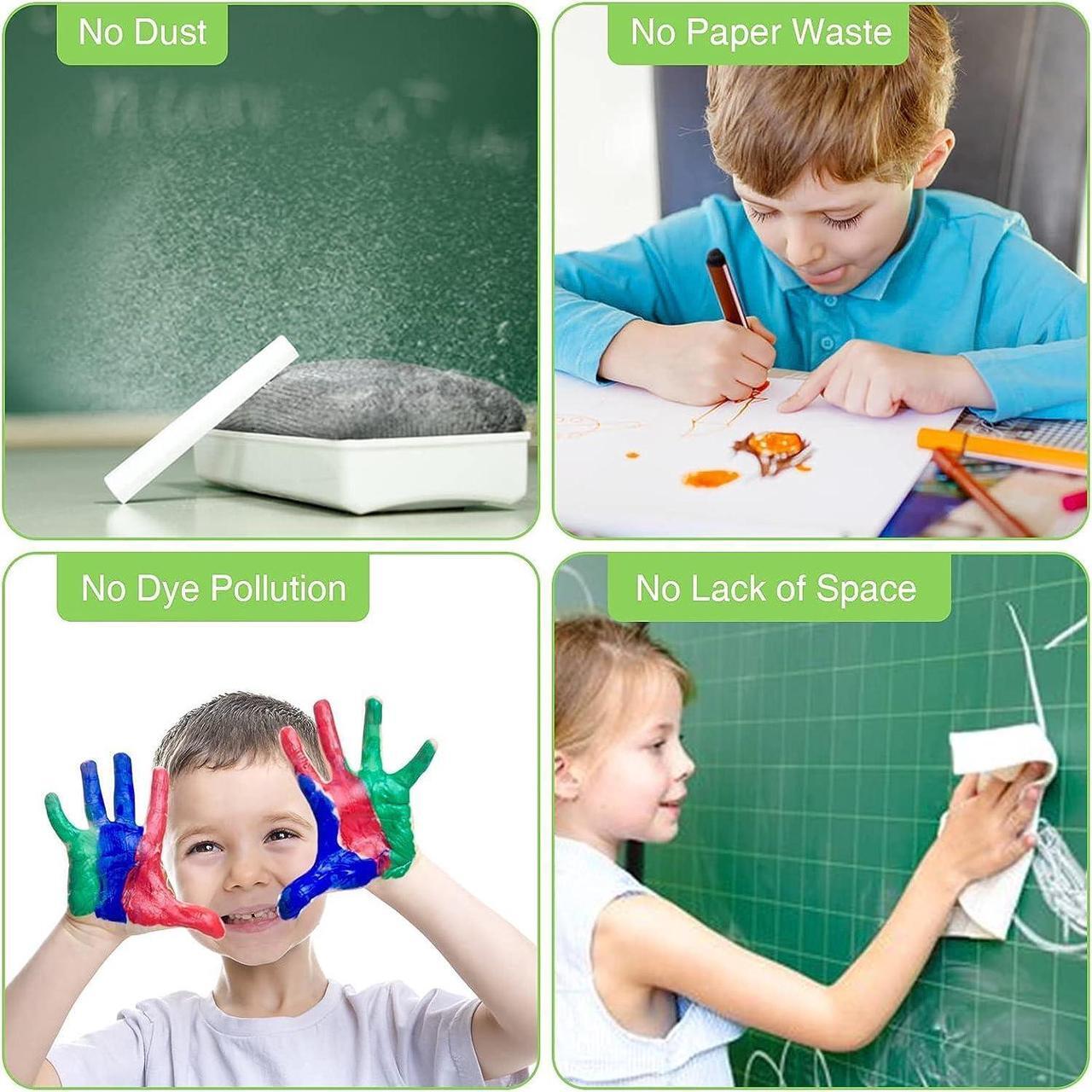 Alt view image 6 of 7 - LCD Writing Tablet for Kids, 2 Pack Doodle Board Electronic Drawing Tablet 10 Inch Drawing Pad, Learning Toys Christmas Birthday Gifts for 3 4 5 6 7 8 Years Old Girls Boys