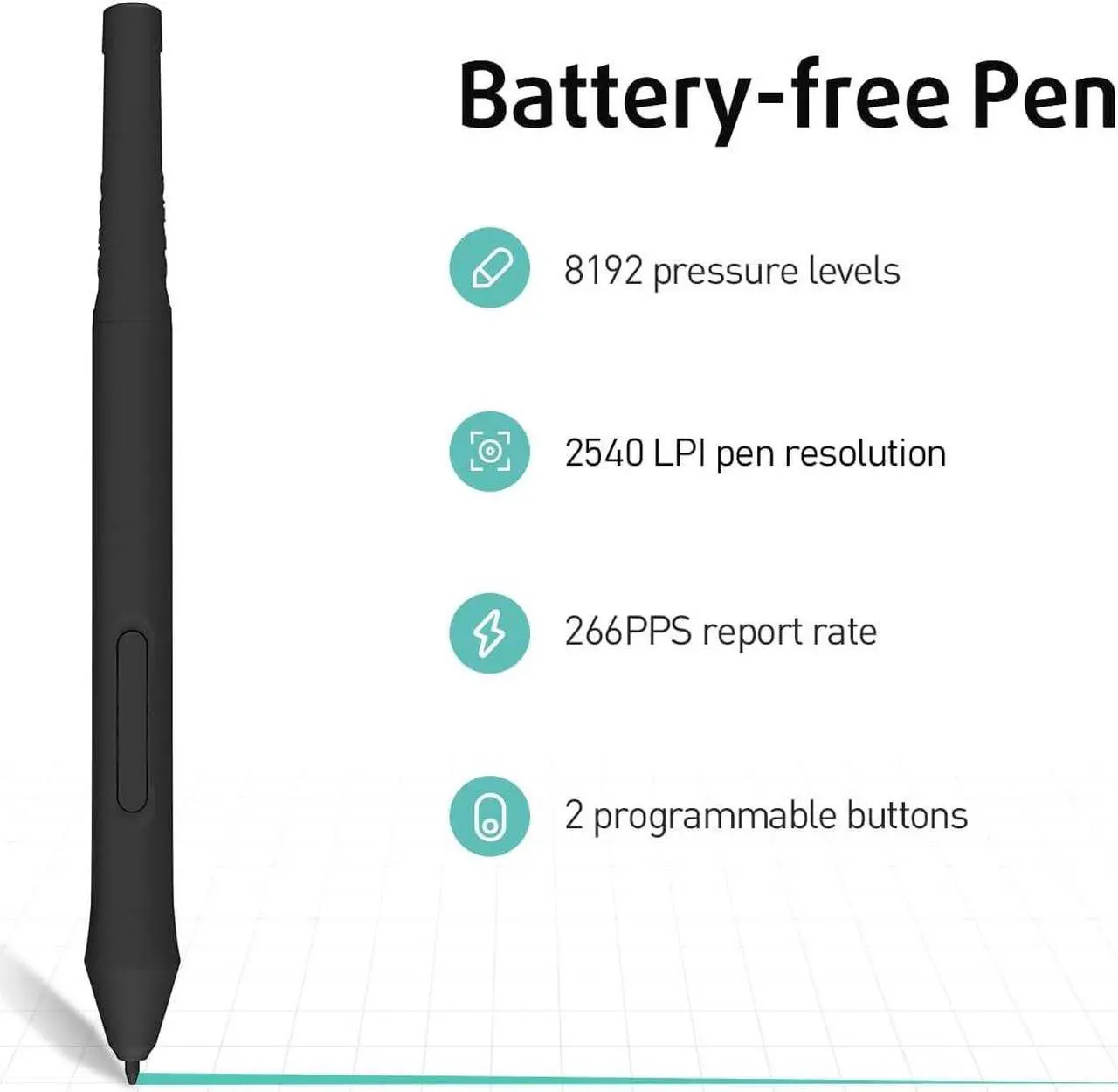 Alt view image 4 of 7 - XENX X1-640 Ultra-thin Graphic Drawing Tablet 6x4 inch with 8192 Pressure Levels Battery-Free Pen for Digital Art, Design, E-learning/Online Classes, OSU Gaming, Compatible with Windows, Mac & Android