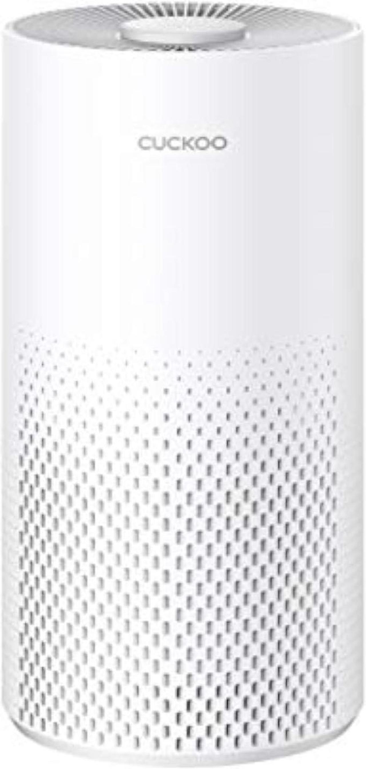Main image of CUCKOO Air Purifier with 3-Stage H13 True HEPA Filter for Bedroom and Office (227 sq. ft.), Activated Carbon Filters 99.97% Odors, Smoke, Dust, Pollen, Pet Dander, Modes, LED, White, CAC-10510FW