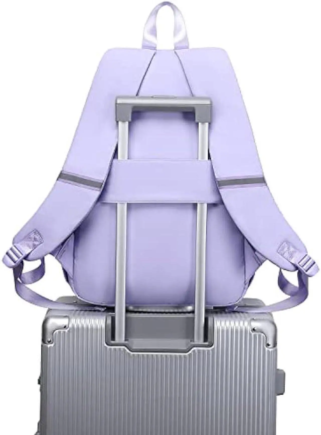 Alt view image 6 of 7 - abshoo Big Student Laptop Backpack For College Women Middle High School Teen Girls Bookbag Travel Daypack (Purple)