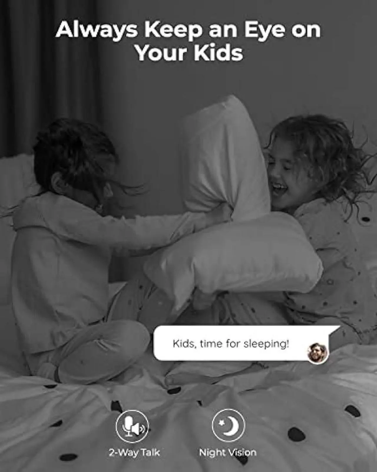 Alt view image 3 of 6 - REOLINK Wireless Security Camera, E1 3MP HD Plug-in Indoor WiFi Camera for Home Security/Baby Monitor/Pets, Smart Detection, Local Storage, Pan Tilt, Night Vision, Works with Alexa/Google Assistant