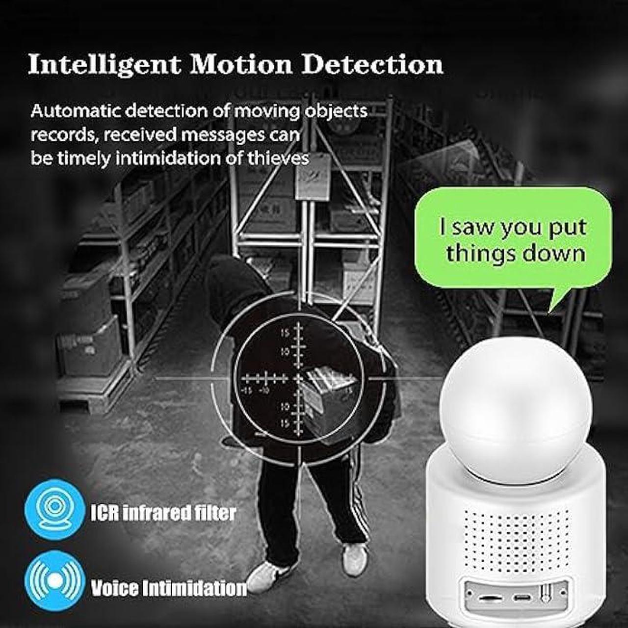 Alt view image 5 of 6 - SIYZHOP Video Calling Indoor Camera with 2.8 inches Screen,Two-Way Video Camera,Camera has Call Phone Button,360°Security WiFi Camera for Home/Baby/Elder/Pet,Indoor Camera,AI Motion Detection