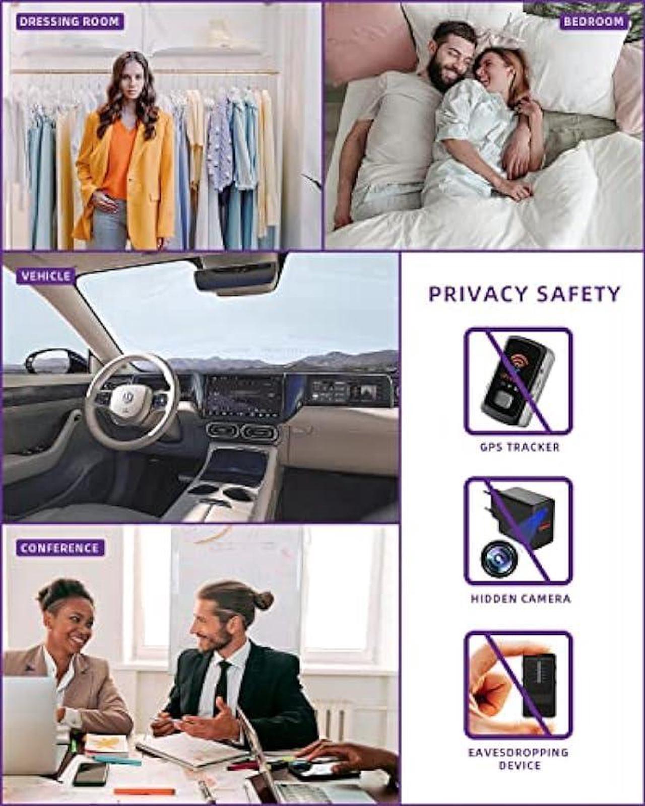 Alt view image 2 of 6 - Kizzox K9 Ultra Hidden Camera detectors,  Detector, Hidden Devices/Bug/Listening Device/GPS Tracker/RF/Spy Camera Detector, Infrared Camera Finder Scanner for Office, Hotel, Car, Airbnb