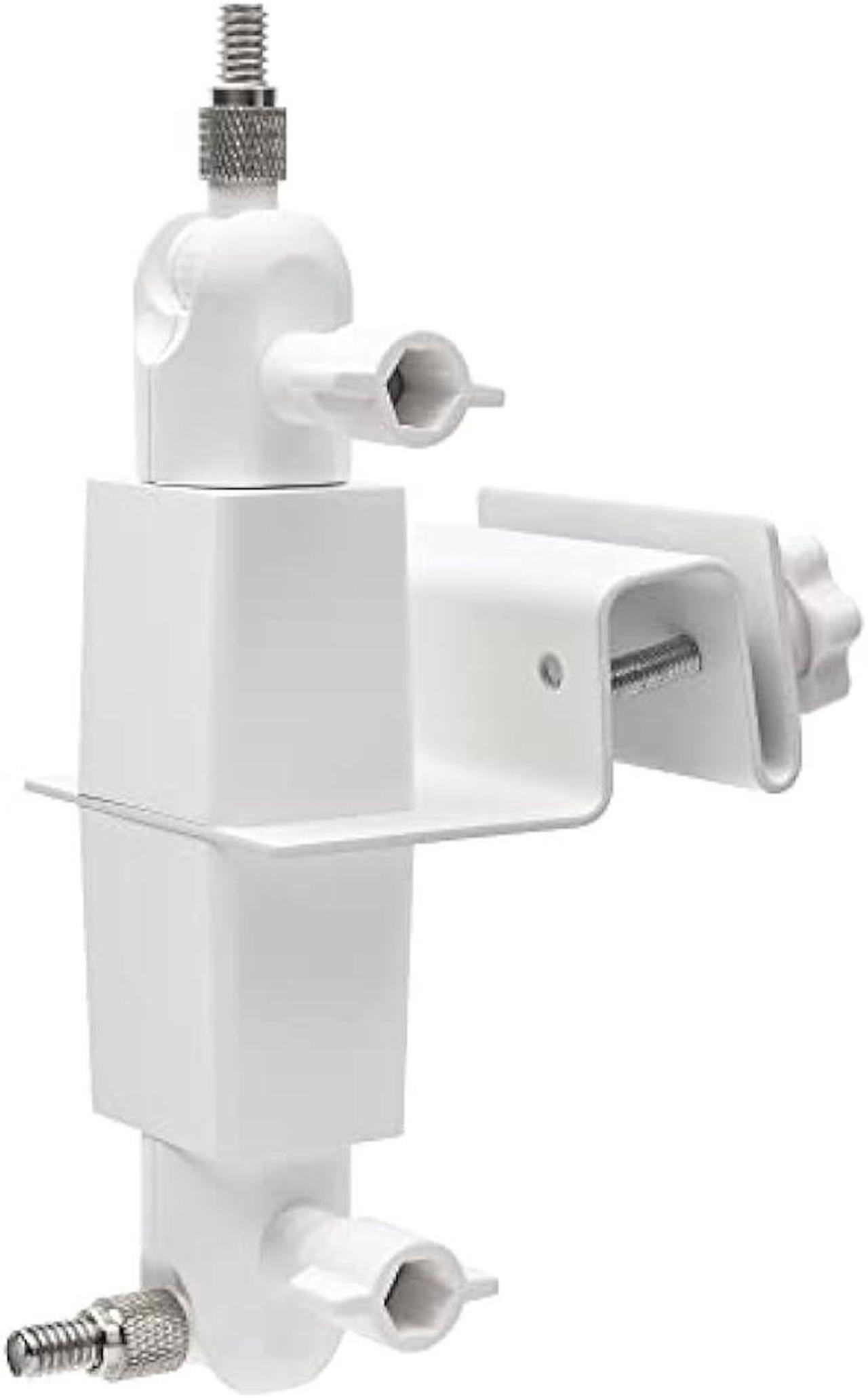 Main image of Holicfun 2-in-1 Security Camera and Solar Panel Gutter Mount for Ring, Eufy, Arlo, Wyze, Reolink Solar Panels and Cams (White)