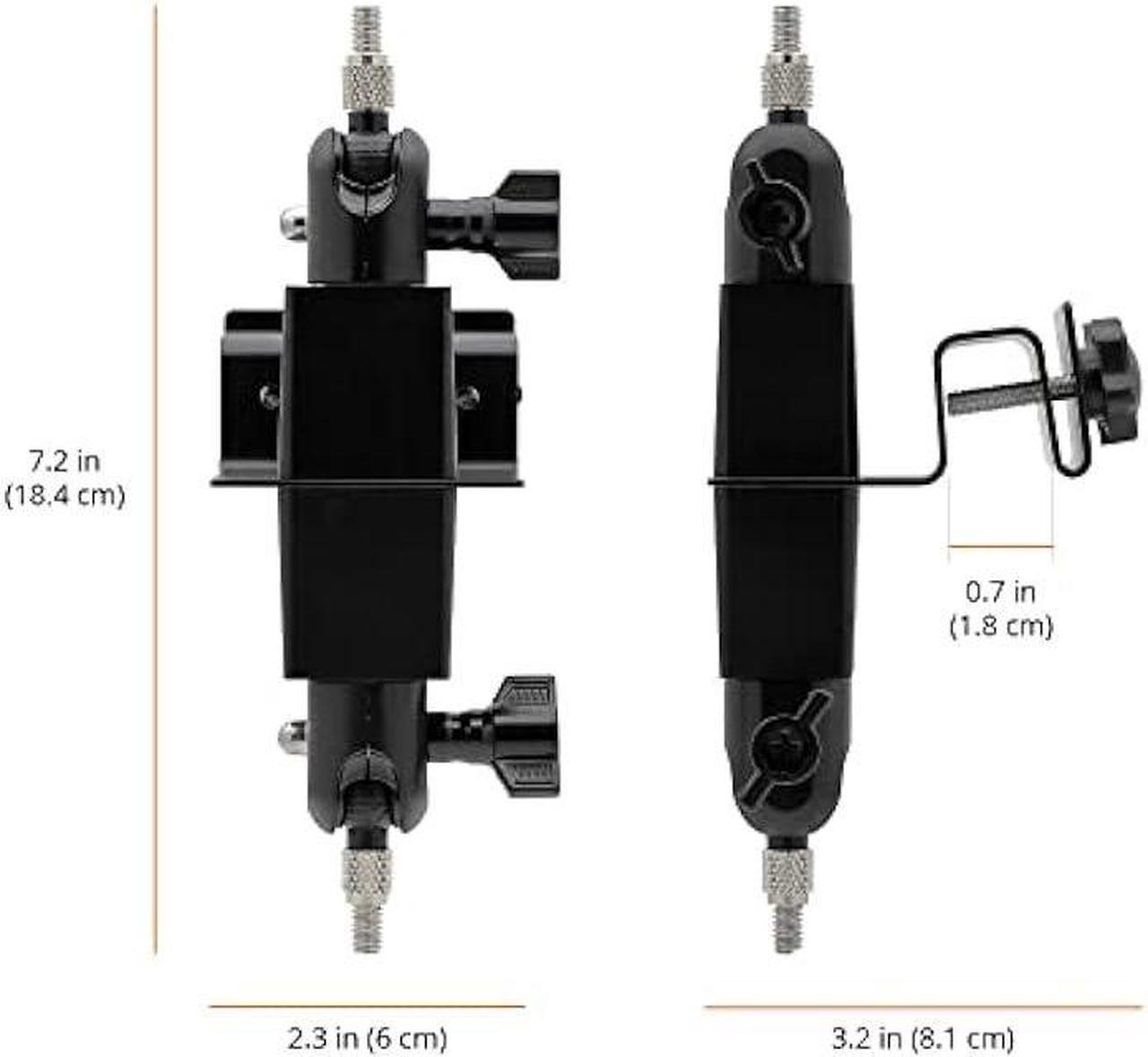 Alt view image 6 of 7 - Holicfun 2-in-1 Security Camera and Solar Panel Gutter Mount for Ring, Eufy, Arlo, Wyze, Reolink Solar Panels and Cams (White)