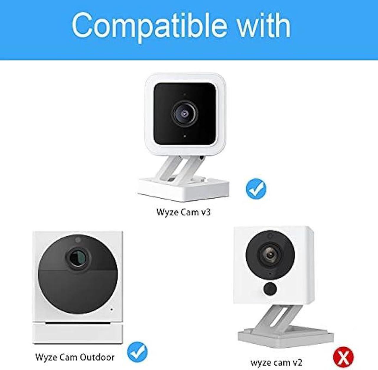 Alt view image 3 of 7 - HOLACA Vinyl Siding Hooks Mount for Wyze Cam V3,Siding Hanger Clips for Mounting Wyze Cam V3 Camera, Weatherproof Stainless Steel Material (White 2Pack)