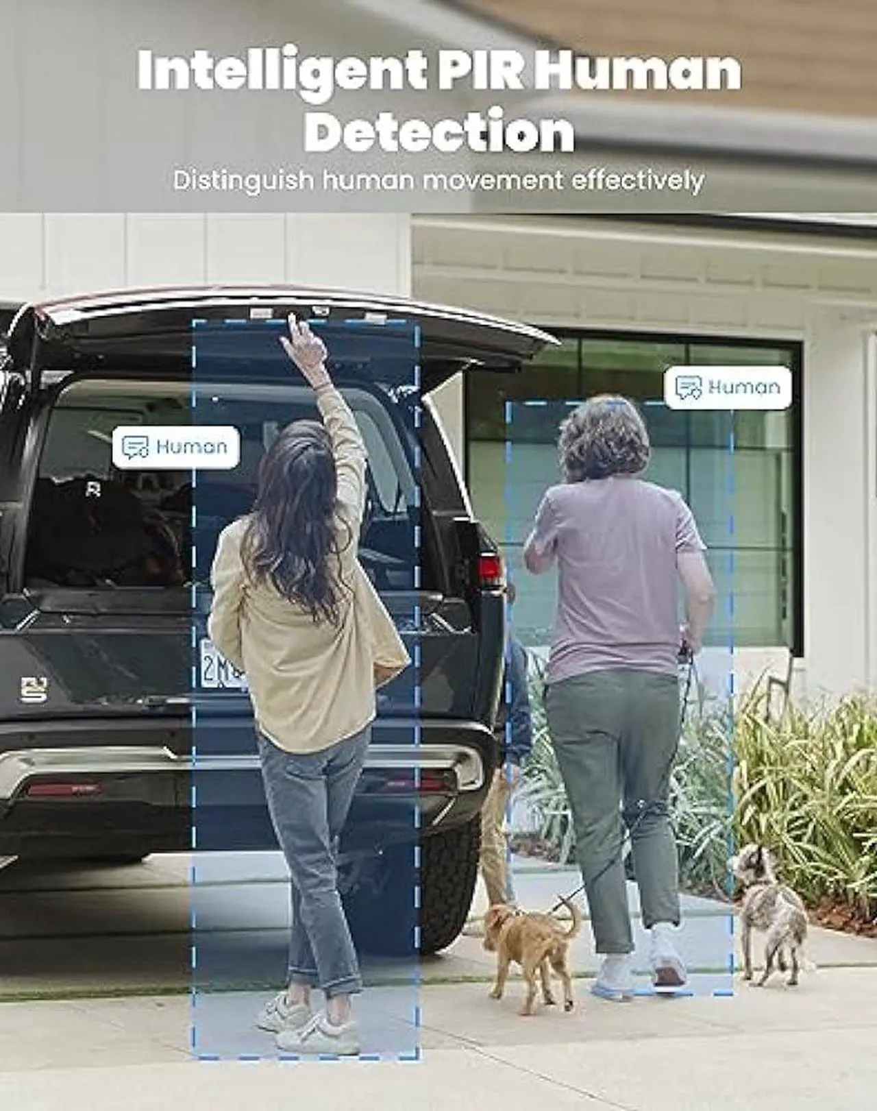 Alt view image 5 of 7 - FOAOOD 2K Security Camera Wireless Outdoor, Sloar Camera for Home Security Outside, APP Controls 360° Full Coverage, Color Night Vision, Human Detection, IP65 Waterproof, 2.4G WiFi Connection