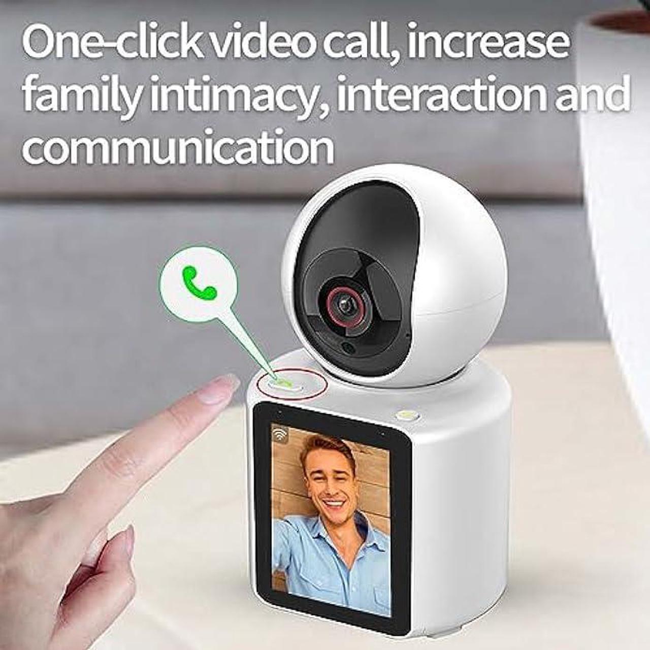Alt view image 3 of 6 - CIAJIE Two-Way Video Camera 2.8-inch Screen,Camera can actively Call The Cell Phone,360°Smart Security Camera,1080p HD Video,Night Vision,Motion Detection,Cloud & SD Card Storage (White)