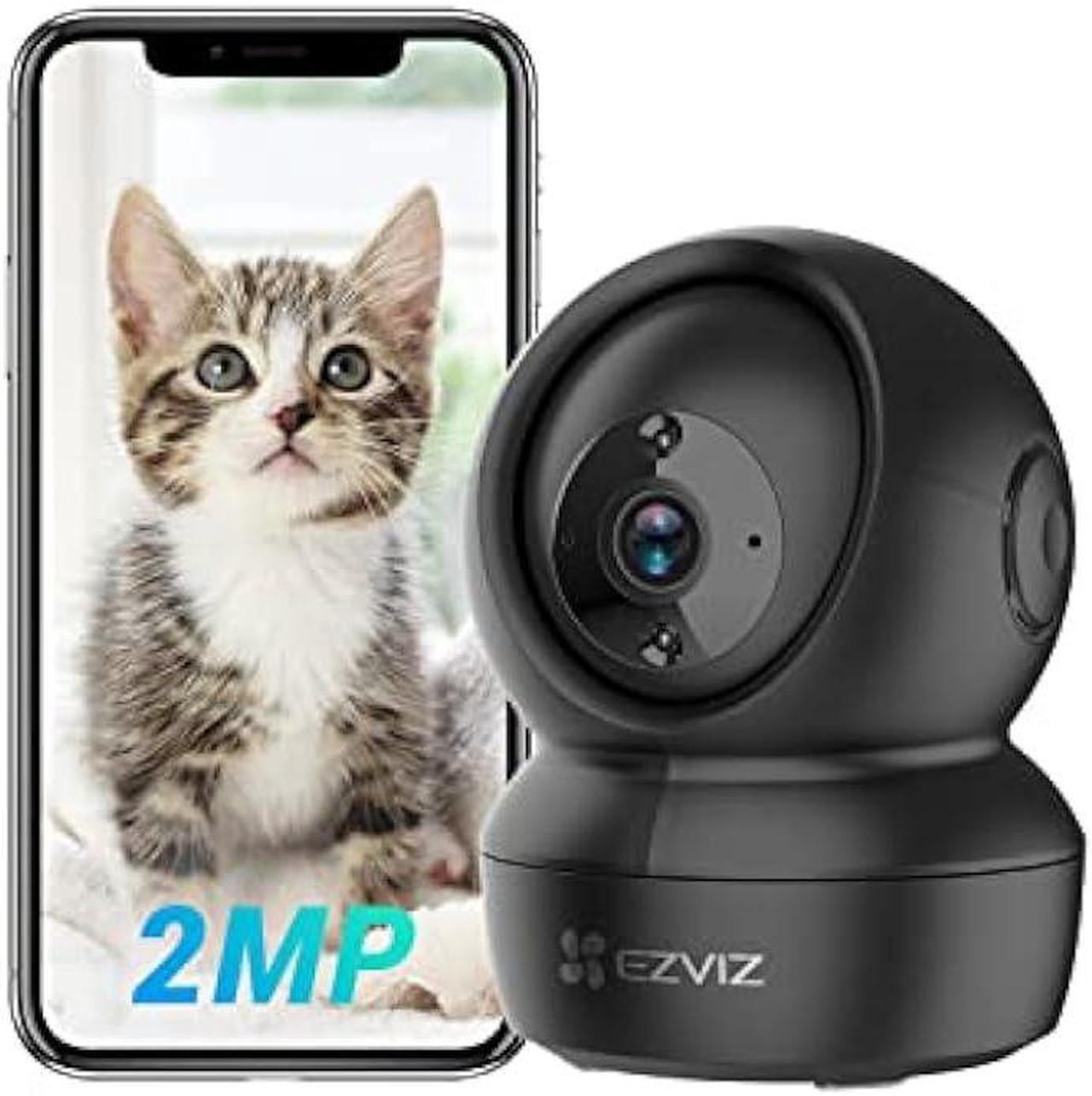 Main image of EZVIZ Indoor Security Camera Dome, Baby/Pet Monitor, Pan/Tilt 360° 1080P, Smart IR Night Vision, Motion Detection, Custom Area, Auto Tracking, 2-Way Audio, Compatible with Alexa and Google(C6N)