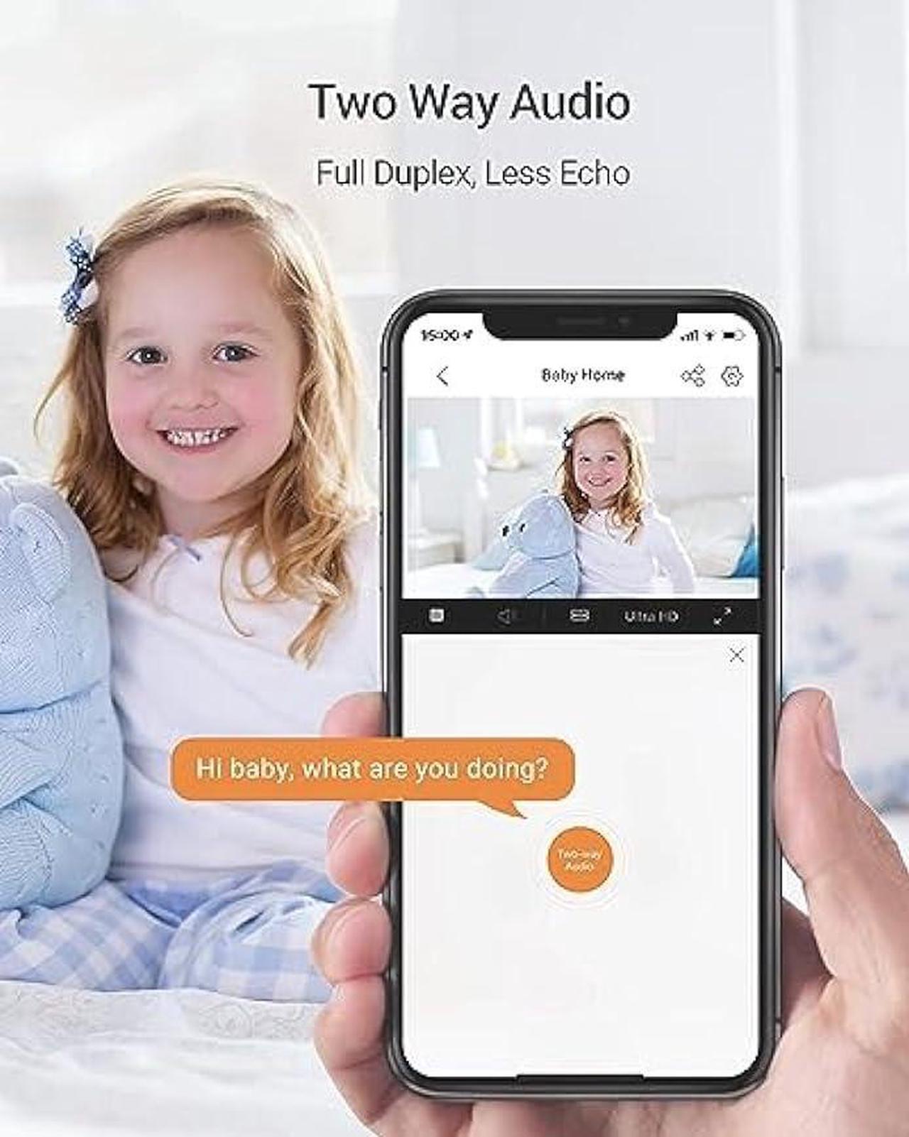 Alt view image 6 of 7 - EZVIZ Indoor Security Camera Dome, Baby/Pet Monitor, Pan/Tilt 360° 1080P, Smart IR Night Vision, Motion Detection, Custom Area, Auto Tracking, 2-Way Audio, Compatible with Alexa and Google(C6N)