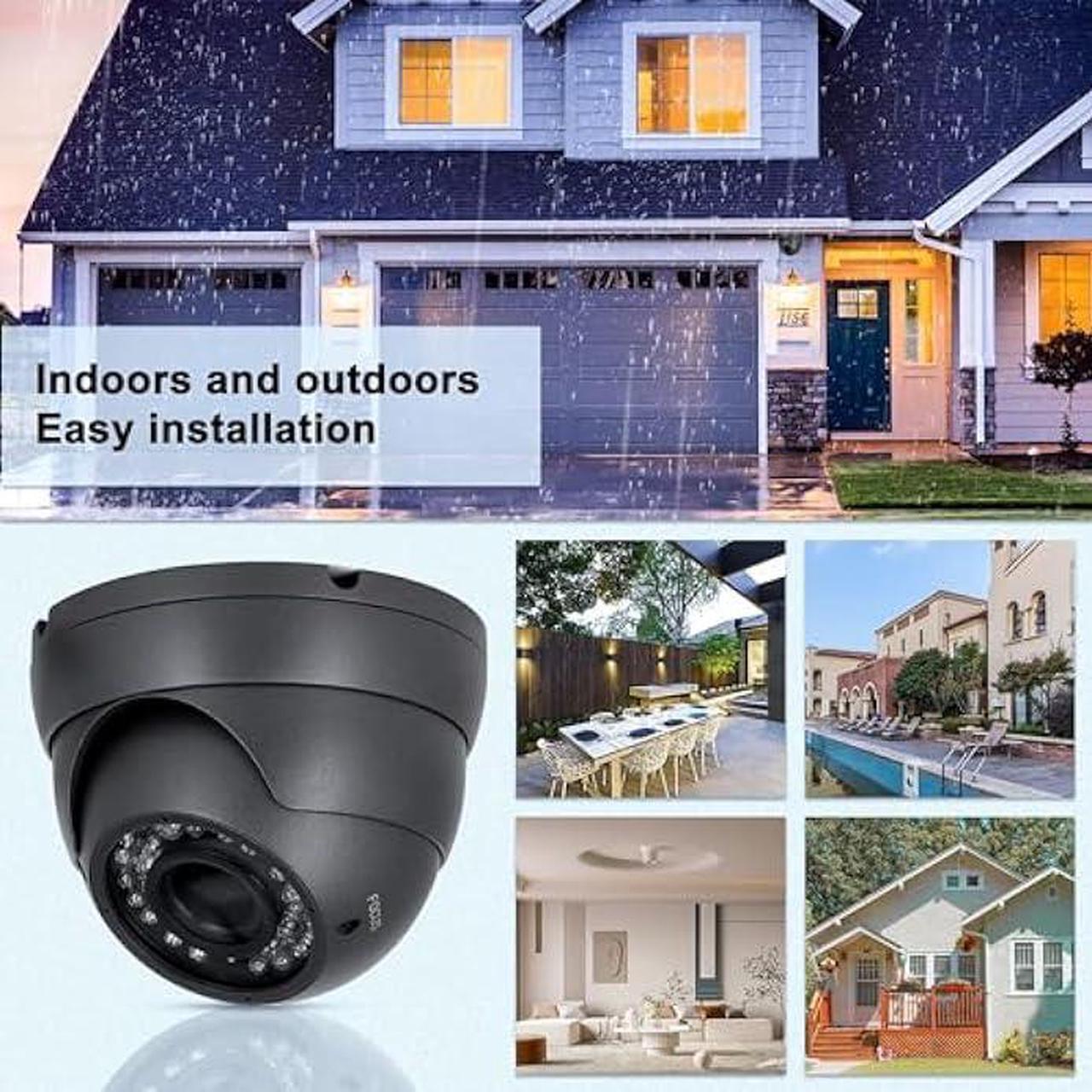 Alt view image 6 of 6 - Anpviz Analog CCTV Camera HD 1080P 4-in-1 Security Camera(TVI/AHD/CVI/960H CVBS) Analog Security Camera 2.8-12mm Varifocal Lens 36 IR-LEDs Turret Dome Camera for Day& Night
