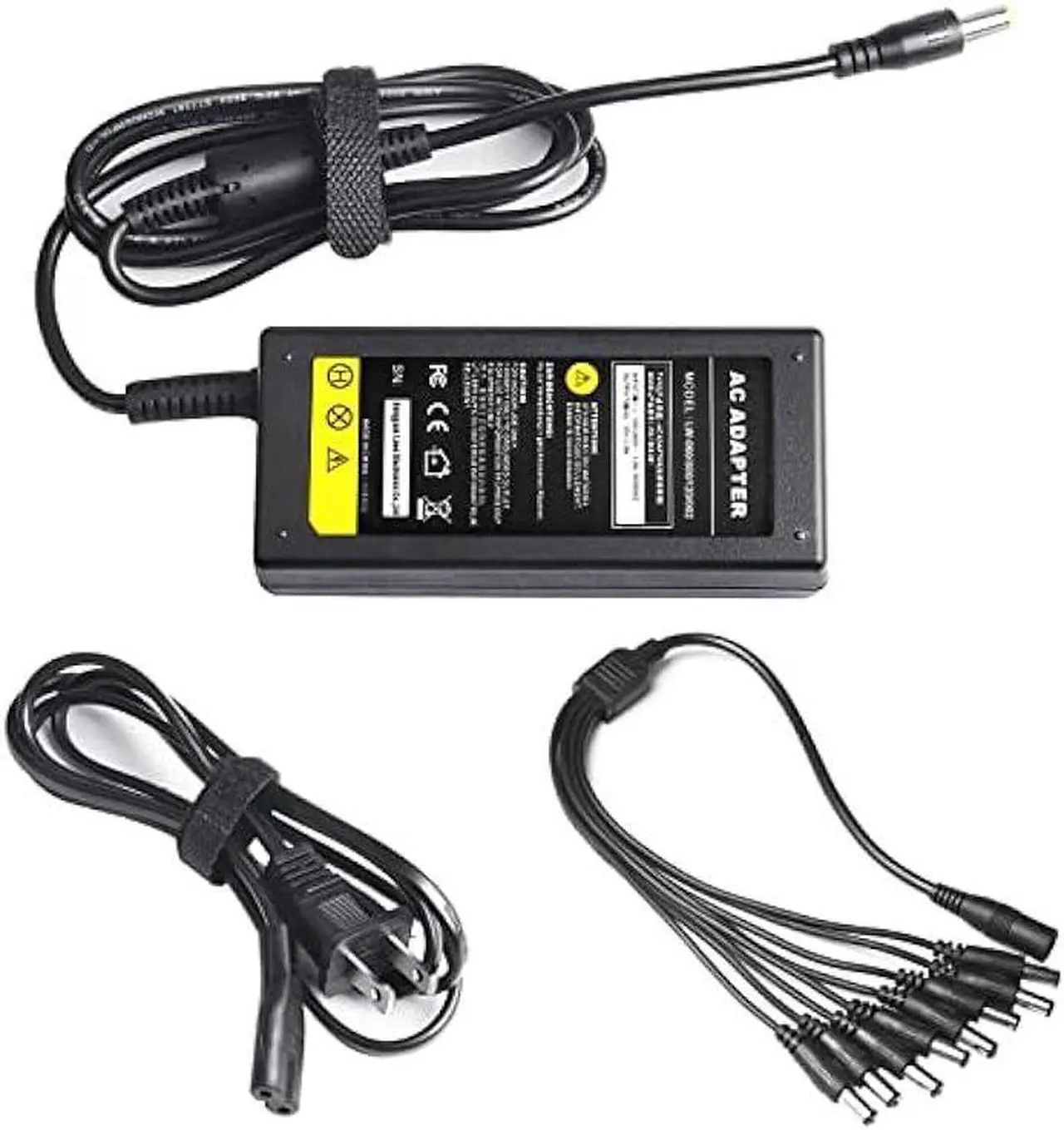 Main image of 8-Way CCTV Camera Power Splitter-Security Camera Power Adapter-LED Driver Lighting Transformer DC Converter-Flexible LED Tape Strip Light AC DC Power Supply 12V 5A 60W