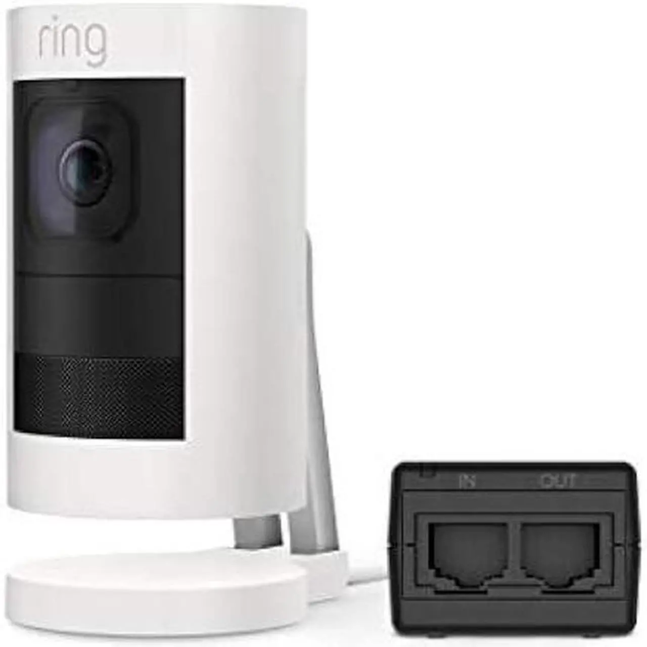 Alt view image 2 of 5 - Ring Stick Up Cam Elite, Power over Ethernet HD Security Camera with Two-Way Talk, Night Vision, Works with Alexa - White
