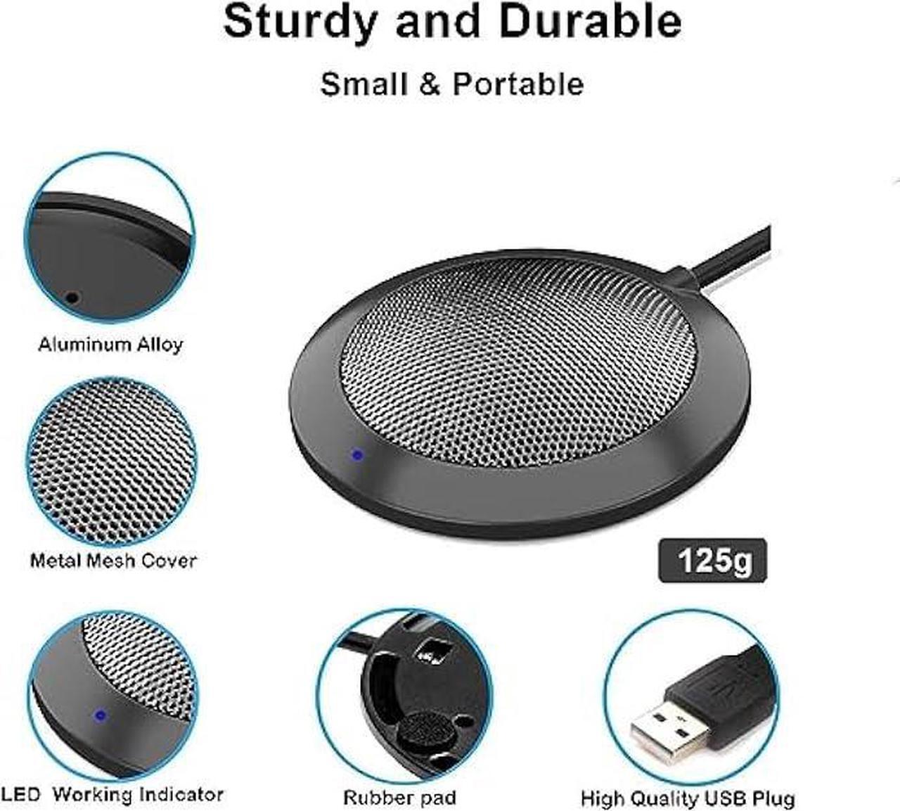 Alt view image 6 of 7 - Conference USB Microphone, Computer Desktop Mic with LED Indicator, TKGOU Plug & Play Omnidirectional Condenser PC Laptop Mics for Online Meeting/Class,Skype,Recording,Chatting,Zoom,(Windows/Mac OS X)