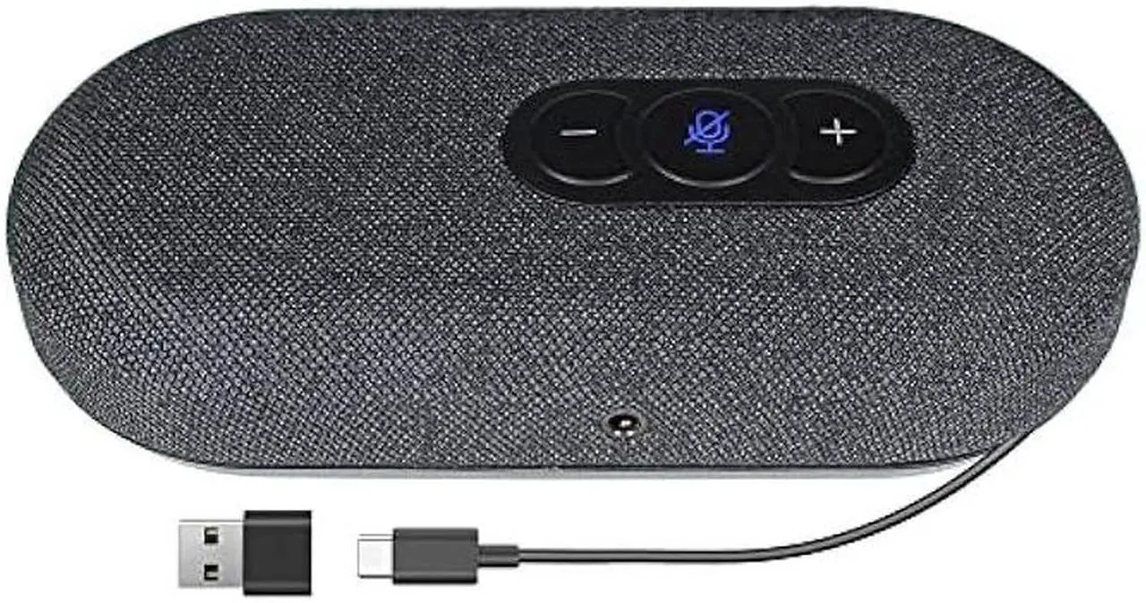 Main image of USB Speaker phone, Conference Computer Speaker with Microphone for Virtual Meetings, 360° Voice Pickup, Echo CancellationNoise Reduction, Plug and Play, Compatible with Zoom, Teams, Skype and more