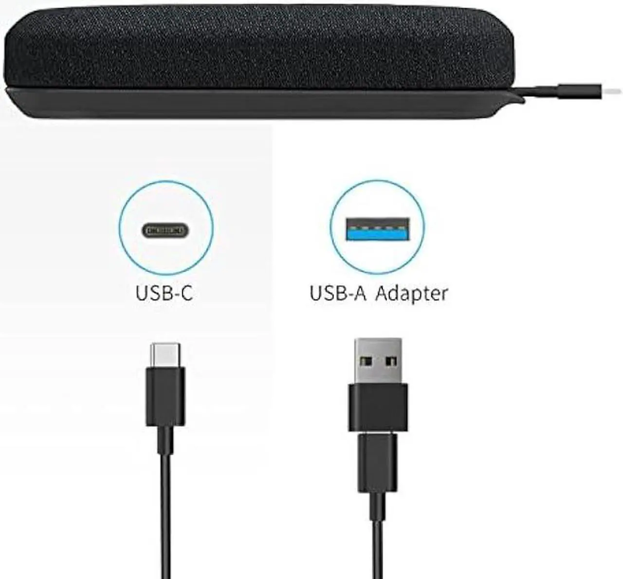 Alt view image 7 of 7 - USB Speaker phone, Conference Computer Speaker with Microphone for Virtual Meetings, 360° Voice Pickup, Echo CancellationNoise Reduction, Plug and Play, Compatible with Zoom, Teams, Skype and more