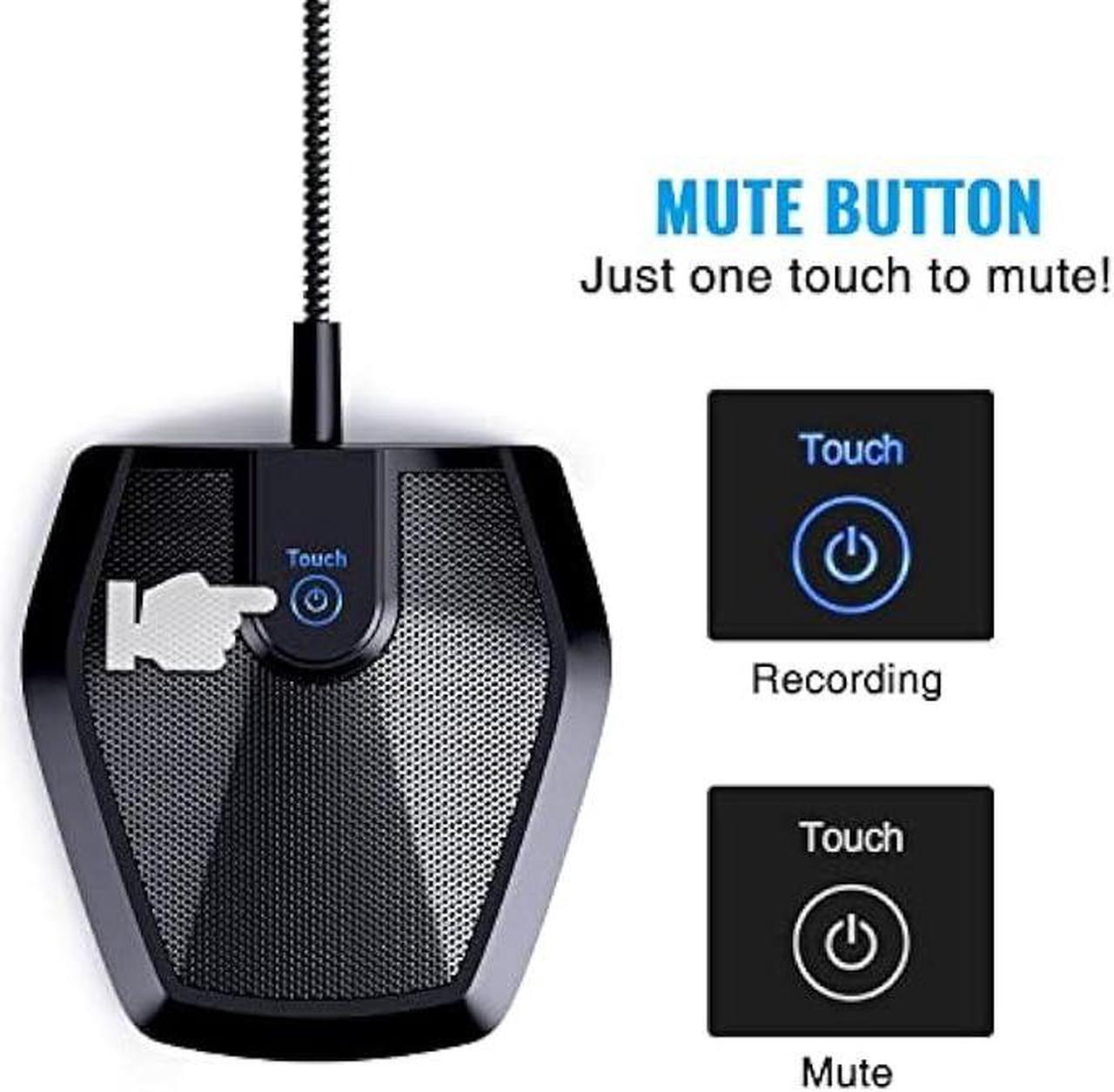 Alt view image 5 of 6 - TONOR Conference USB Microphone, Omnidirectional Condenser PC Mic for Video Conference, Recording, Skype, Online Class, Court Reporter, Plug & Play Compatible with Mac OS X Windows PC Compute, G11