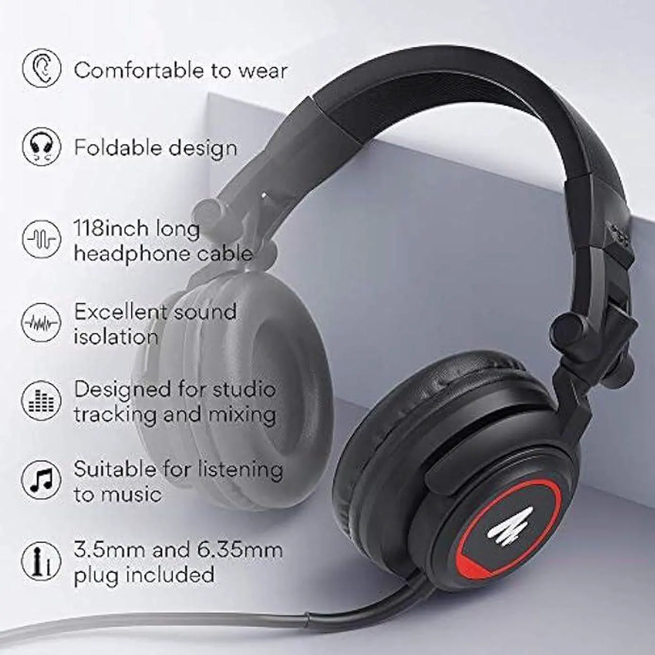 Alt view image 6 of 7 - MAONO USB Podcast Microphone with Headphone Set, Zero-Latency Monitoring Computer Condenser PC Mic 192KHZ/24Bit with Mute Button for Recording, Voice Over, StreamingAU-PM401H