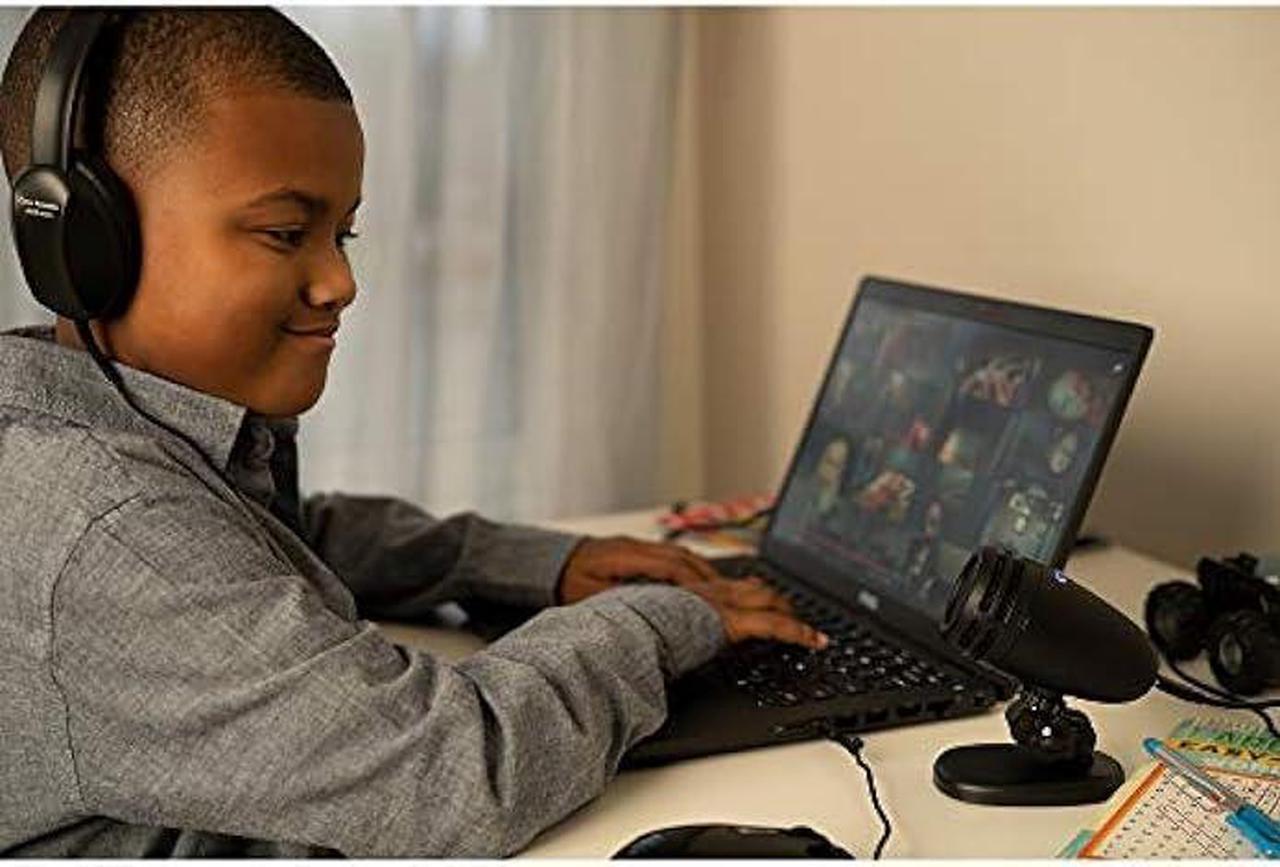 Alt view image 6 of 7 - Cyber Acoustics USB Microphone - Directional USB Mic with Mute Button - Perfect for Eduction, Work at Home or Gaming Mic - Compatible with PC and Mac (CVL-2005)