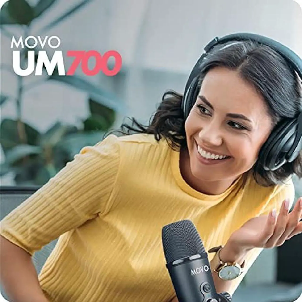 Alt view image 2 of 5 - Movo UM700 Desktop USB Microphone for Computer with Adjustable Pickup Patterns Perfect as a Podcast Microphone, Streaming Microphone, Gaming Microphone, PC Microphone, ASMR Microphone and More