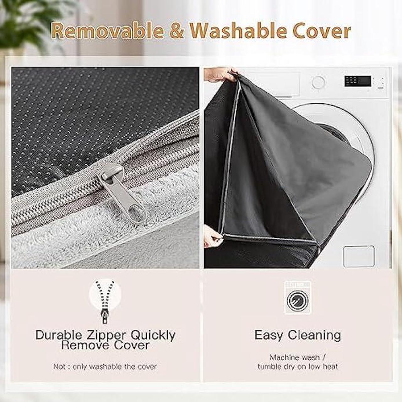 Alt view image 4 of 6 - WNPETHOME Orthopedic Dog Beds for Large Dogs, Extra Large Waterproof Dog Bed with Removable Washable Cover & Anti-Slip Bottom, Egg Crate Foam Pet Bed Mat, Multi-Needle Quilting XXXL Dog Bed
