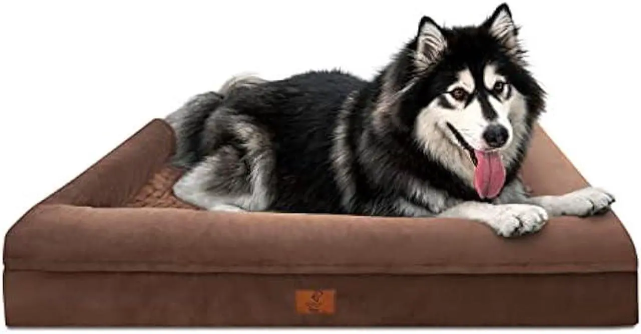 Main image of Yiruka Beds for Extra Large Dogs, Orthopedic Washable Dog Bed with [Removable Bolster], Waterproof Dog Bed with Nonskid Bottom, Pet Bed, XL Dog Bed