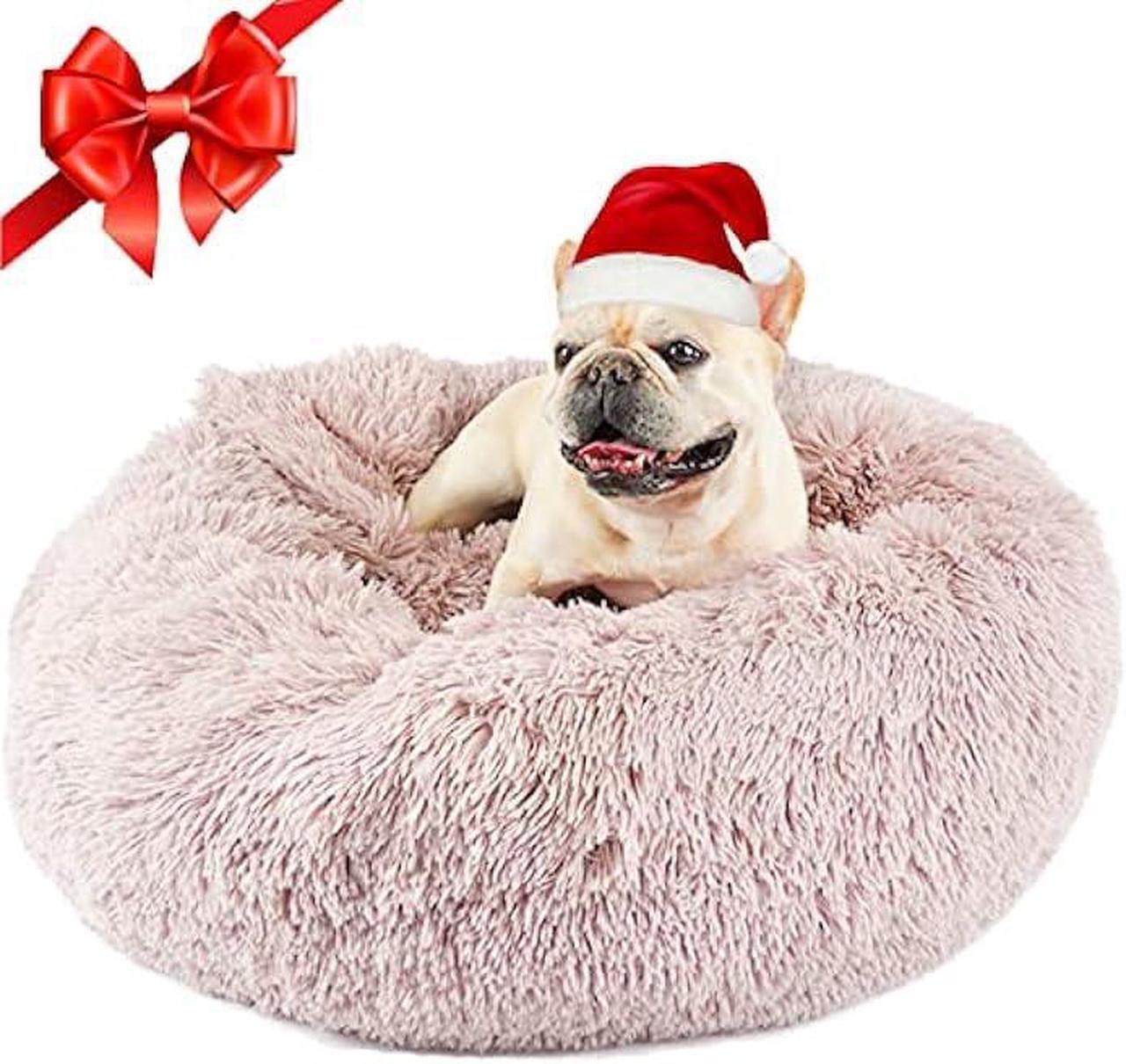 Main image of Himax Dog Beds for Small Dogs, Donut Dog Bed with Blanket Attached, Calming Dog Bed Washable (20/26/35)