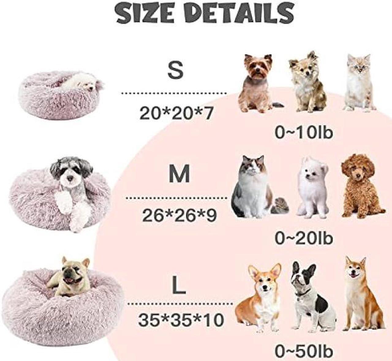 Alt view image 5 of 6 - Himax Dog Beds for Small Dogs, Donut Dog Bed with Blanket Attached, Calming Dog Bed Washable (20/26/35)