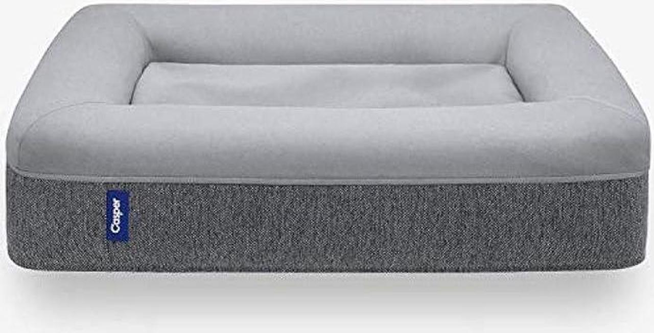 Main image of Casper Dog Bed, Plush Memory Foam, Large, Gray