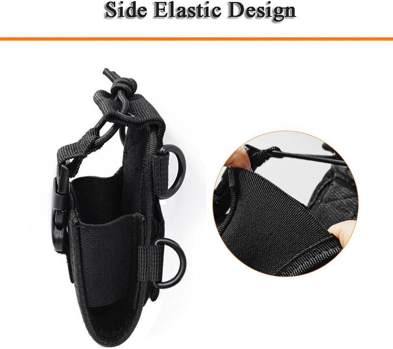 Alt view image 3 of 6 - Walkie Talkie Holder Two Way Radio Case Universal MSC-20C Radio Holster Nylon Radio Pouch for GPS Kenwood Yaesu Icom Motorola Baofeng UV5R UV82 TYT UV5RA HYT 888S Retevis H777 Two Way Radio