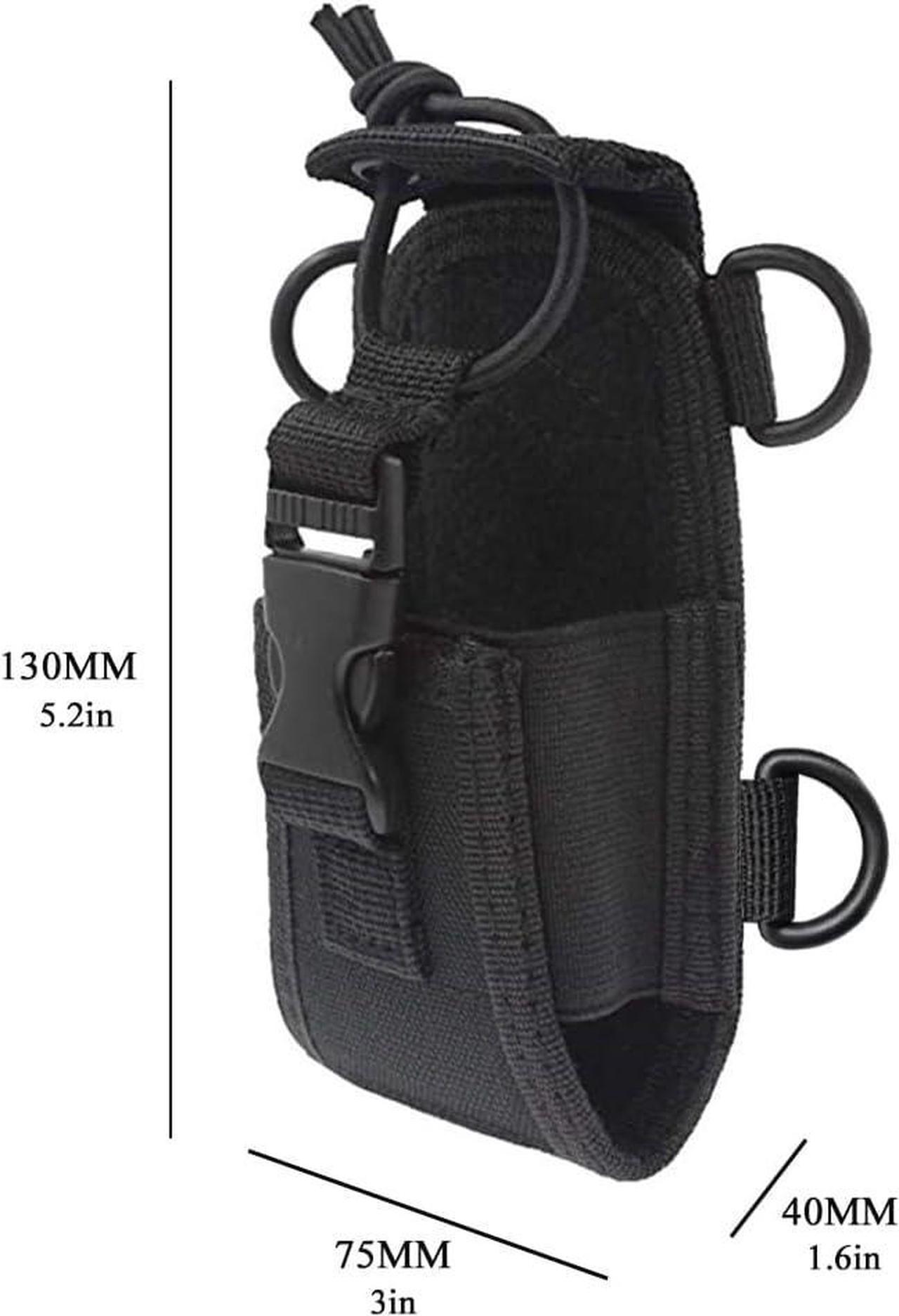 Alt view image 4 of 6 - Walkie Talkie Holder Two Way Radio Case Universal MSC-20C Radio Holster Nylon Radio Pouch for GPS Kenwood Yaesu Icom Motorola Baofeng UV5R UV82 TYT UV5RA HYT 888S Retevis H777 Two Way Radio