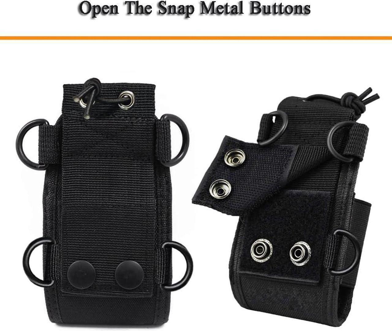 Alt view image 6 of 6 - Walkie Talkie Holder Two Way Radio Case Universal MSC-20C Radio Holster Nylon Radio Pouch for GPS Kenwood Yaesu Icom Motorola Baofeng UV5R UV82 TYT UV5RA HYT 888S Retevis H777 Two Way Radio