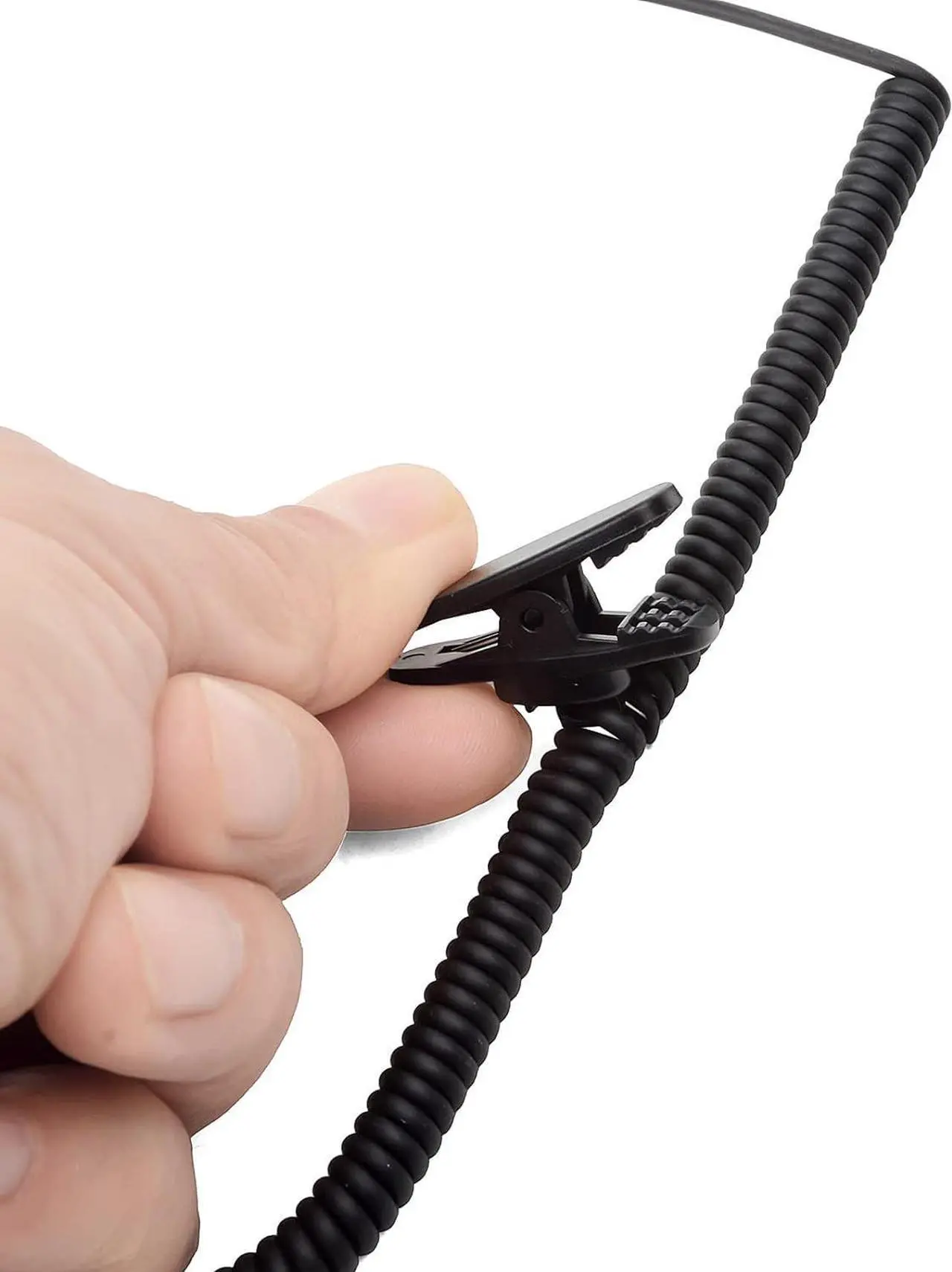 Alt view image 3 of 5 - UAYESOK 3.5mm Receive/Listen Only Earpiece, C Shape Police Security Speaker Mic Headset with 3.5mm Audio Jacks for Ham Radio Walkie Talkie