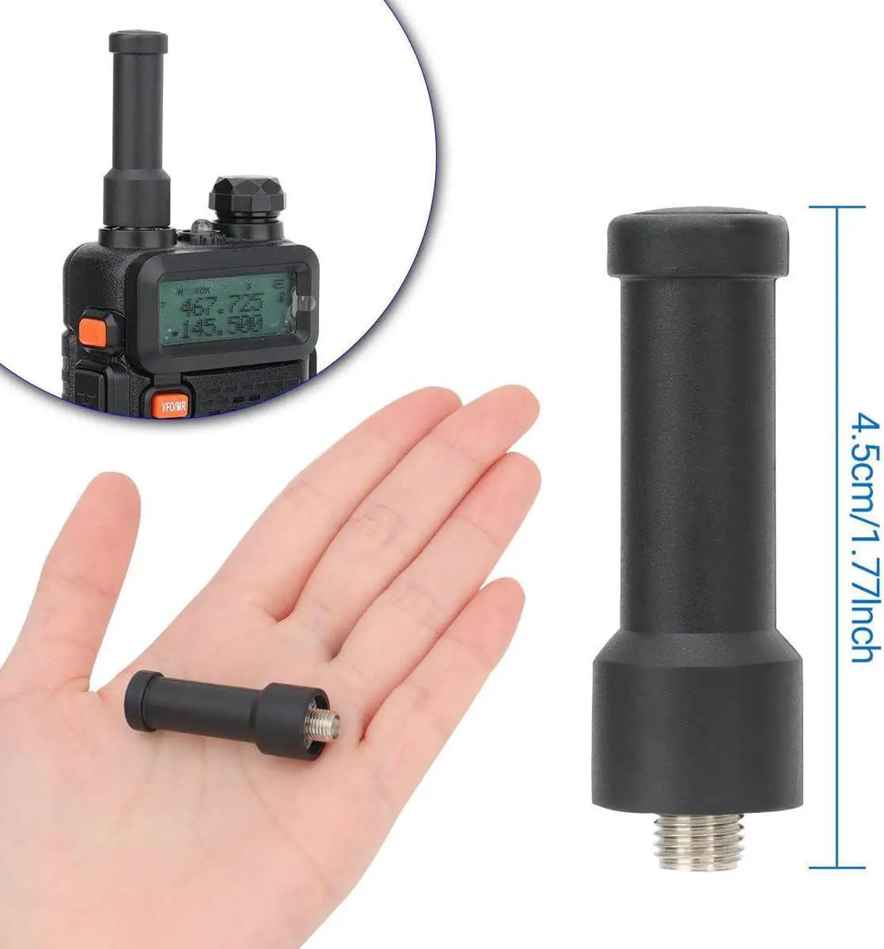 Alt view image 2 of 7 - BaoFeng Antenna Stubby Antenna UHF 400-470MHz Ham Radio Antenna Replacement Walkie Talkie SMA Female Antenna Compatiable with BaoFeng BF-888S UV-5R Retevis H-777S Kenwood FRS Two Way Radio(4 Pack)