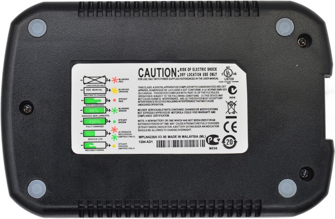 Alt view image 4 of 6 - WPLN4226 WPLN4232 Rapid Charger for Motorola XPR7350e XPR7550e XPR7580e XPR3300e XPR3000e XPR3500e XPR3300 XPR6550 XPR6580 XPR7350 XPR7550 APX4000 Battery Charing PMNN4077 PMNN4406 NNTN8129