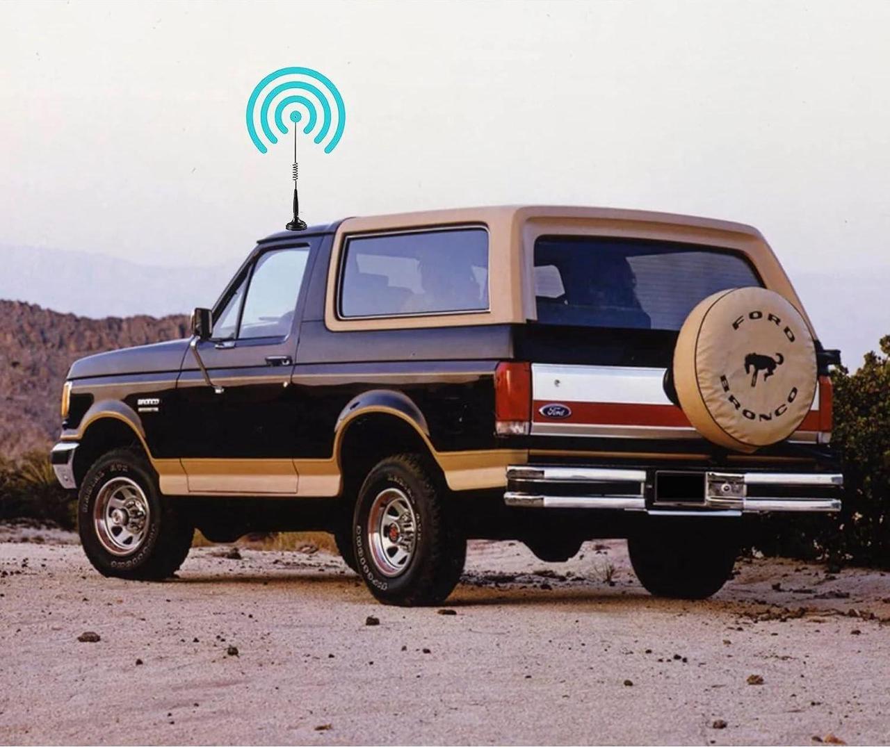 Alt view image 2 of 7 - CB Antenna 27MHz Handheld CB Radio Antenna Magnetic Mount 14 Inch CB Radio Antenna PL259 & BNC Male Compatible with Cobra Midland Uniden President Vehicle Car Truck Mobile CB Radio Handheld CB Radio
