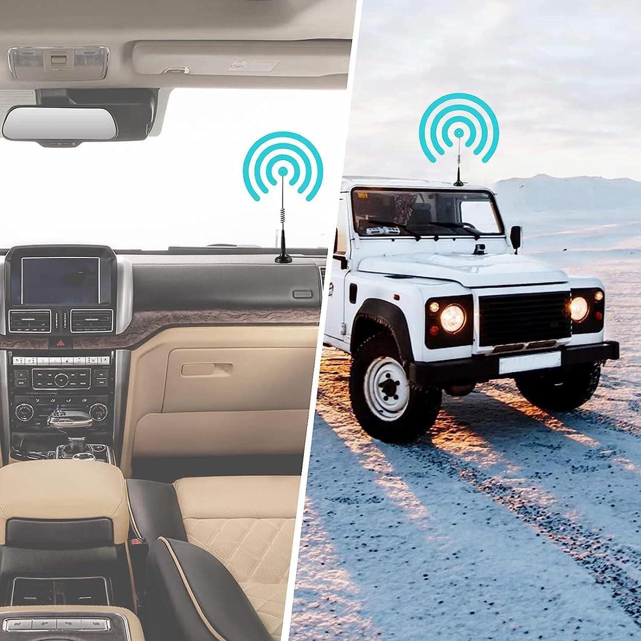 Alt view image 3 of 7 - CB Antenna 27MHz Handheld CB Radio Antenna Magnetic Mount 14 Inch CB Radio Antenna PL259 & BNC Male Compatible with Cobra Midland Uniden President Vehicle Car Truck Mobile CB Radio Handheld CB Radio