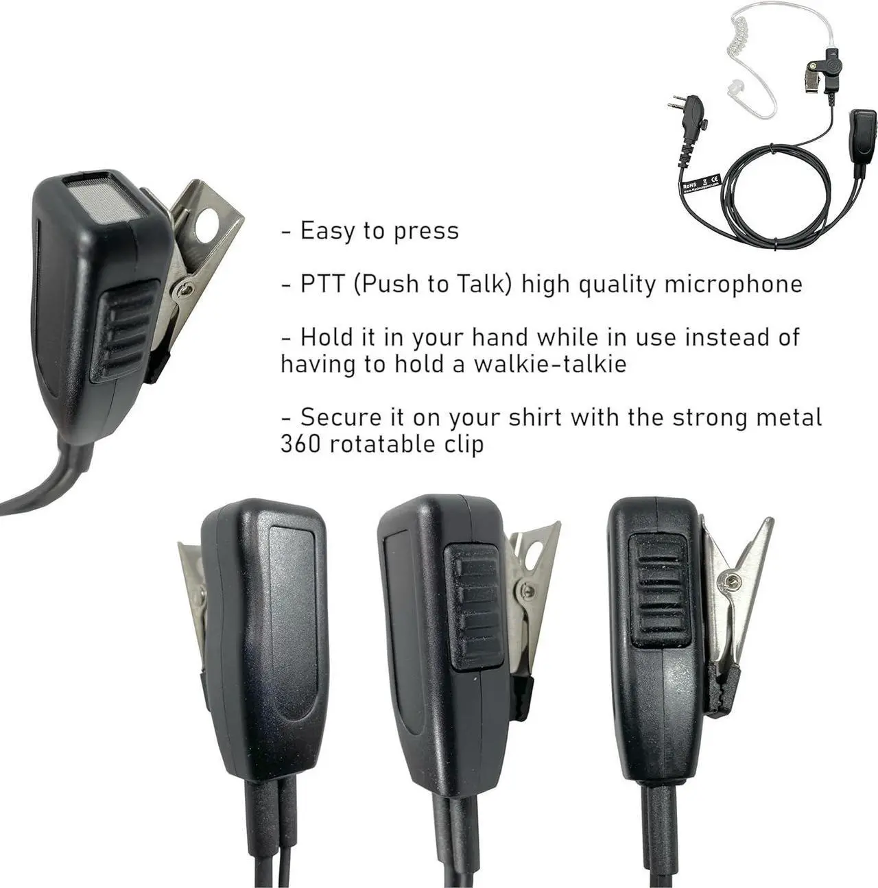 MaximalPower Earbud Headset - Thumbnail 4