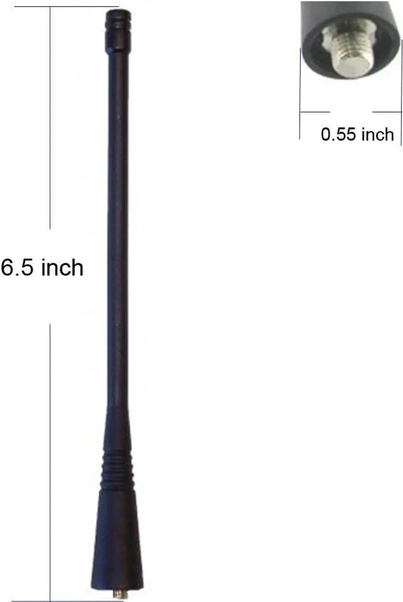 Alt view image 2 of 3 - bestkong 10 X UHF Whip Antenna for Motorola Radio NAE6483 GP300 GP340 GP360 GP380 CP200 CP200D HT1250 EP450 EX500 EX600 EX600XLS