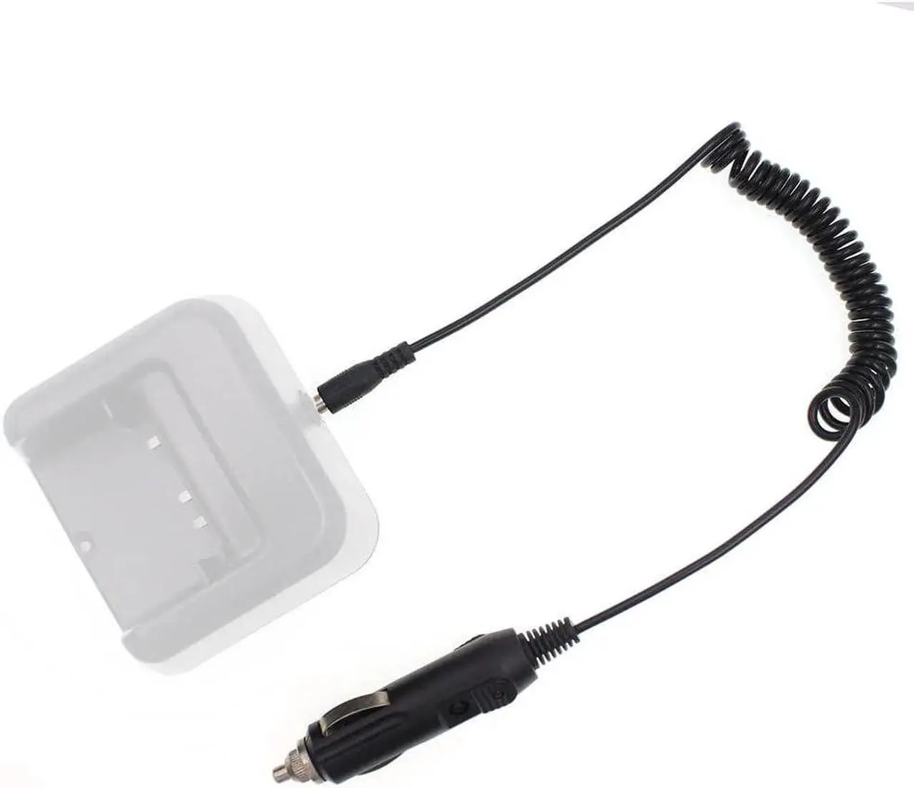 Alt view image 5 of 6 - Baofeng UV-5R Charger Ham Radio Base Desktop Charger DC 12V Car Charge Cable for Baofeng UV-5R Series