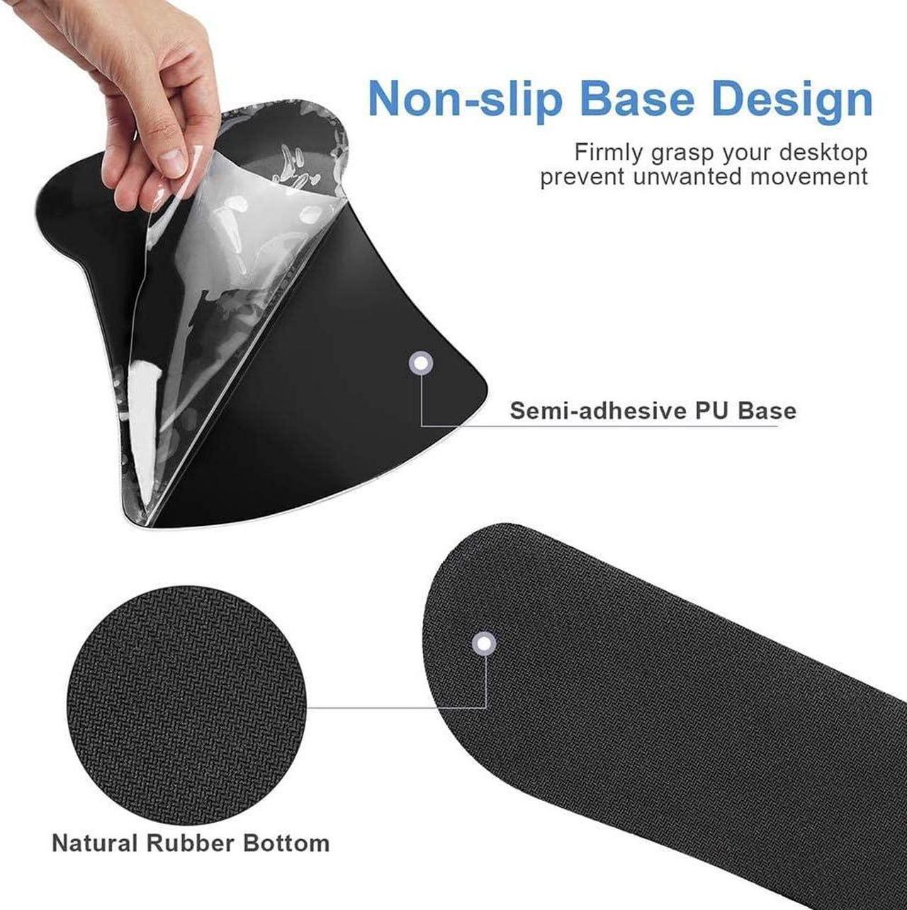 Alt view image 5 of 7 - Mouse Pad with Wrist Support and Keyboard Wrist Rest Pad Set,Ergonomic Mouse Pads for Computers Laptop,Non-Slip Comfortable Mousepad w/Raised Memory Foam for Easy Typing & Pain Relief (Starry Night)