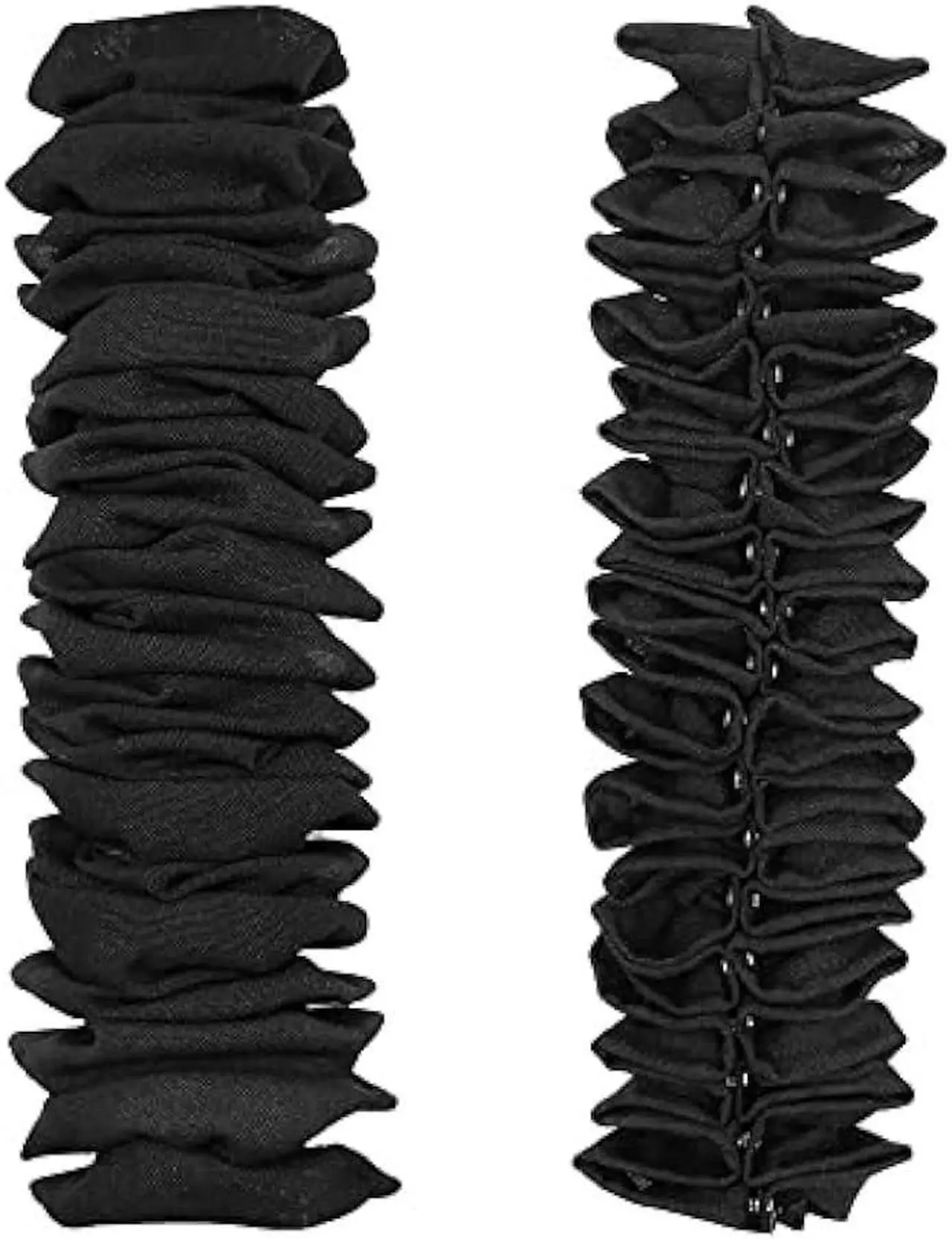 Alt view image 2 of 5 - ECUDIS 2 Packs Chandelier Chain Cover Cord Cover 6 Feet, Great for Lamps, Light Fixtures, and Desks, Cable Management, Black