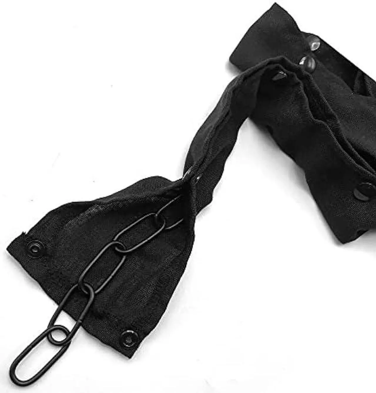 Alt view image 3 of 5 - ECUDIS 2 Packs Chandelier Chain Cover Cord Cover 6 Feet, Great for Lamps, Light Fixtures, and Desks, Cable Management, Black