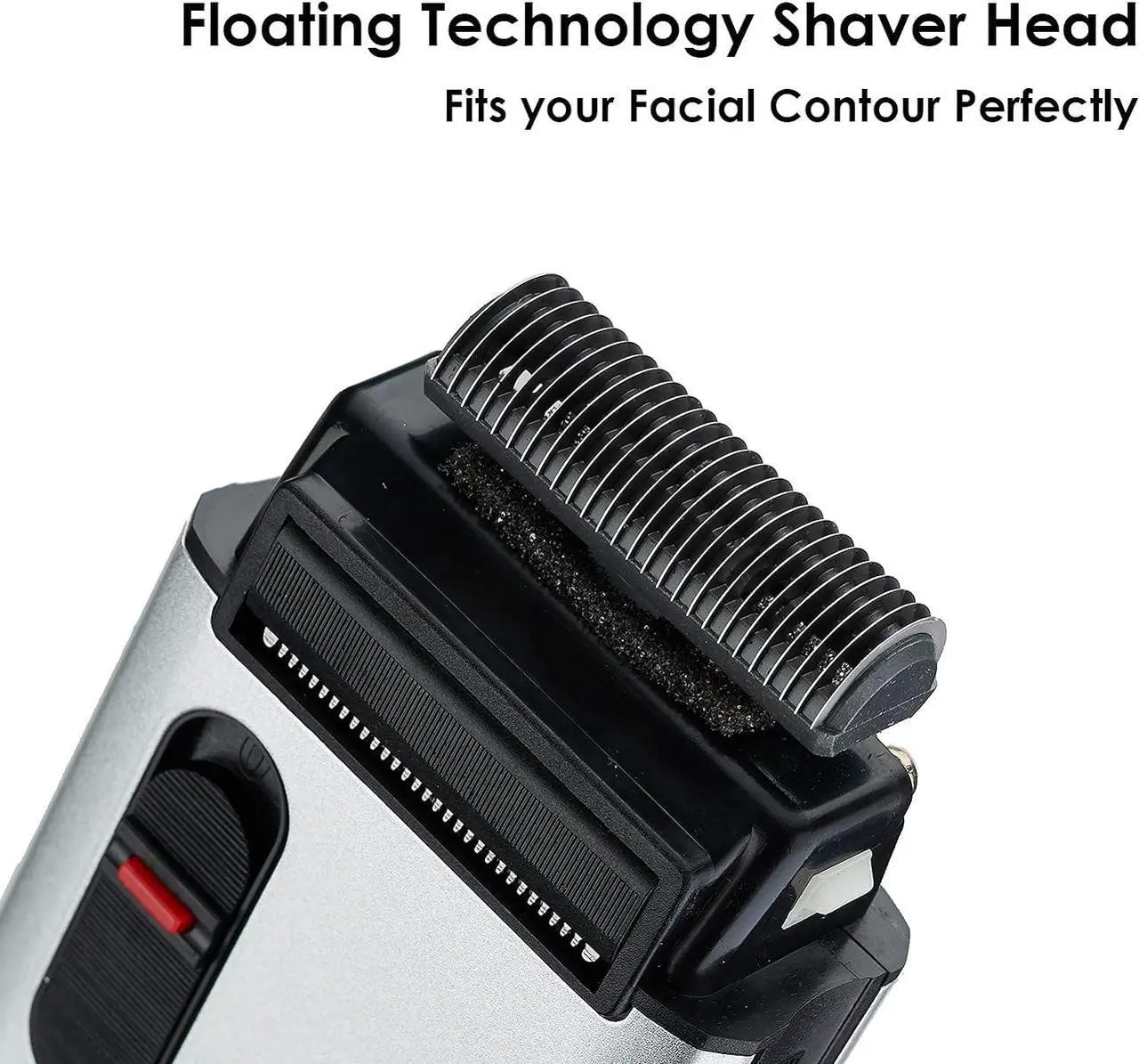 Alt view image 3 of 7 - Retro Electric Razors for Men with Beard Trimmer, Rechargeable Mens Gold Foil Shavers, Strong Power (Sliver)