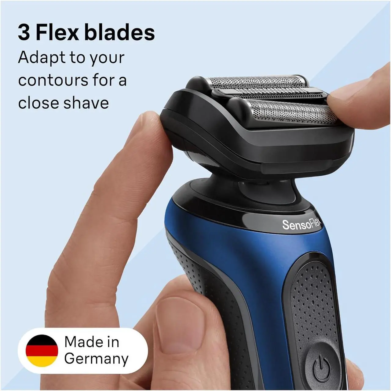 Alt view image 4 of 5 - Braun Series 6 Electric Shaver Replacement Head with Sensitive Skinguard, Easily Attach Your Shaver Head, Compatible with New Generation Series 6 Shavers, 64B, Black