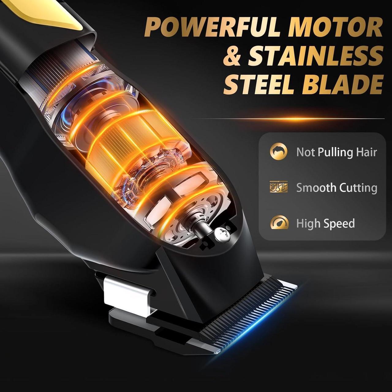 Alt view image 4 of 7 - Ufree Hair Clippers for Men, Professional Clippers and Trimmers Set, Cordless Clippers for Hair Cutting, Beard Trimmer, Barber Clippers, Rechargeable Electric Shaver, Gifts for Men