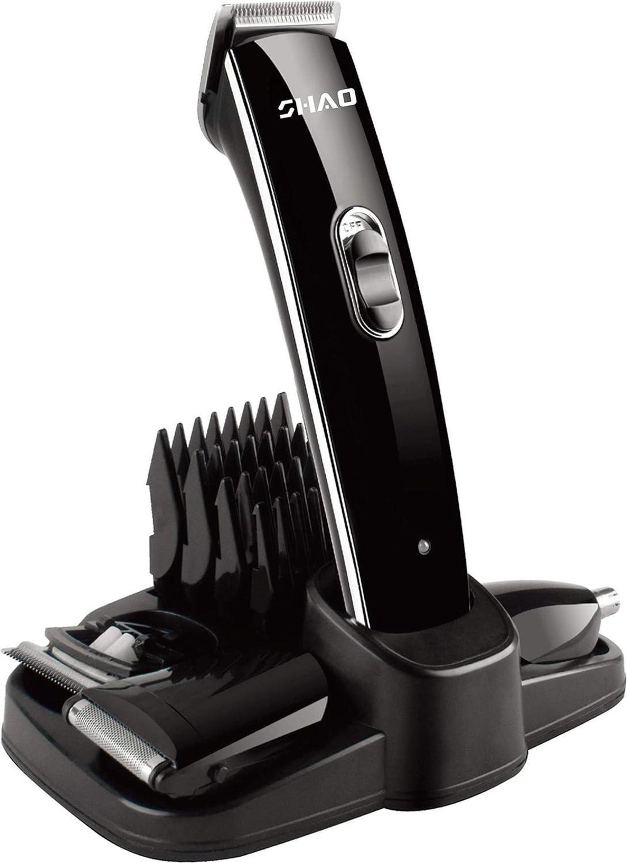 Main image of Electric Shaver and Beard Trimmer - 5 in 1 Multi-functional Rechargeable Cordless Grooming Kit for Men and Women- Face, Body, Beard, Nose Hair Trimmer with Micro Shaver, RCF-2059 (Black)