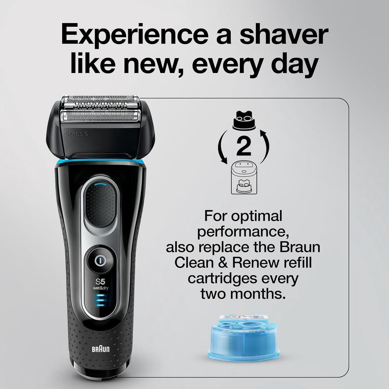 Alt view image 7 of 7 - Braun Series 5 Electric Shaver Replacement Head - 52B - Compatible with Electric Razors 5090/5190cc, 5040/5140s, 5030s, 5147s, 5145s, 5195cc, 5197cc