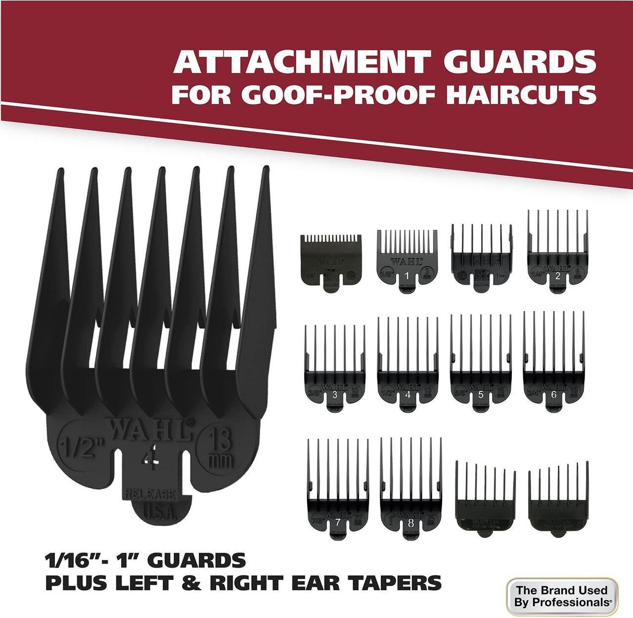 Alt view image 3 of 7 - Wahl Clipper Rechargeable Cord/Cordless Haircutting & Trimming Kit for Heads, Longer Beards, & All Body Grooming - Model 79434