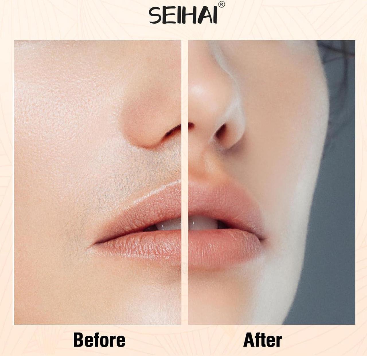Alt view image 5 of 7 - Facial Hair Removal for Women(2 pcs), SEIHAI Face Razors for Women, Flawless Hair Remover, Painless Hair Removal Device, Facial Razors for Women Face Suitable as a Gift